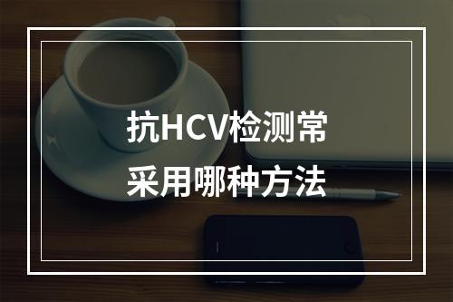 抗HCV检测常采用哪种方法