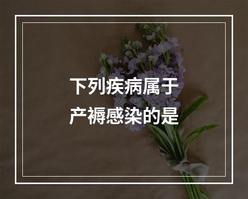 下列疾病属于产褥感染的是