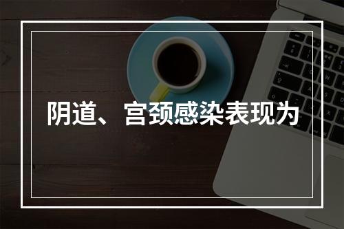 阴道、宫颈感染表现为