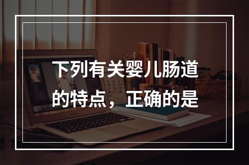 下列有关婴儿肠道的特点，正确的是