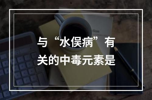 与“水俣病”有关的中毒元素是