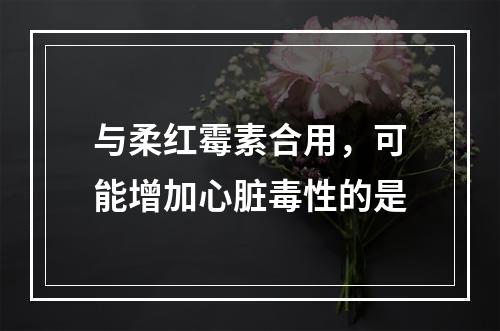 与柔红霉素合用，可能增加心脏毒性的是