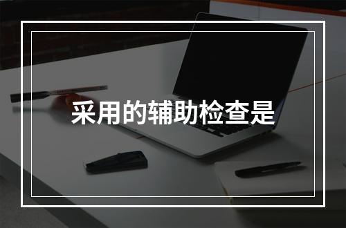 采用的辅助检查是