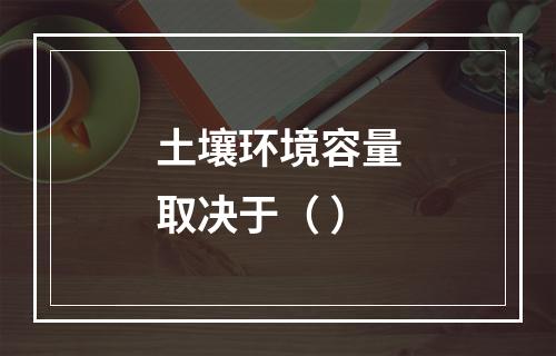 土壤环境容量取决于（ ）