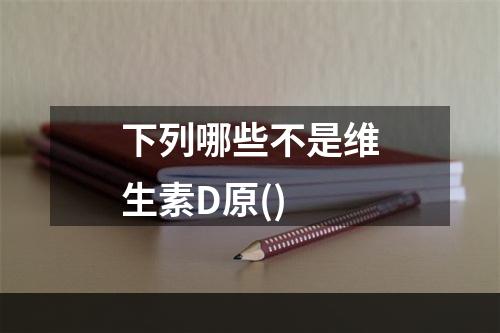 下列哪些不是维生素D原()