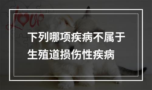 下列哪项疾病不属于生殖道损伤性疾病