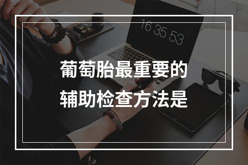 葡萄胎最重要的辅助检查方法是