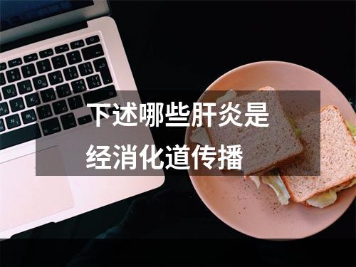 下述哪些肝炎是经消化道传播