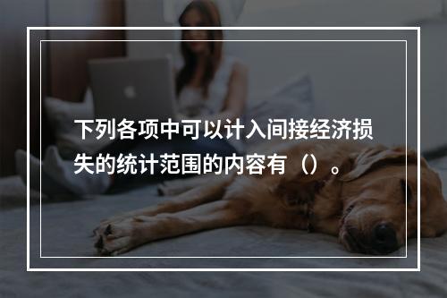 下列各项中可以计入间接经济损失的统计范围的内容有（）。