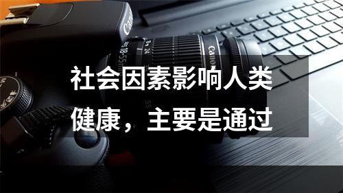 社会因素影响人类健康，主要是通过