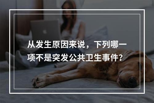 从发生原因来说，下列哪一项不是突发公共卫生事件？