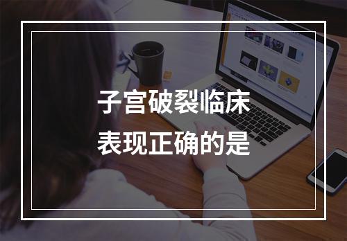 子宫破裂临床表现正确的是