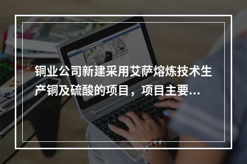 铜业公司新建采用艾萨熔炼技术生产铜及硫酸的项目，项目主要工艺