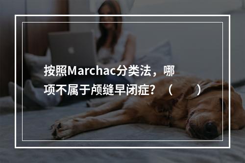 按照Marchac分类法，哪项不属于颅缝早闭症？（　　）