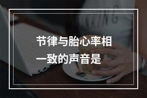 节律与胎心率相一致的声音是