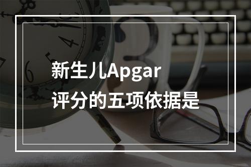 新生儿Apgar评分的五项依据是