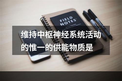 维持中枢神经系统活动的惟一的供能物质是