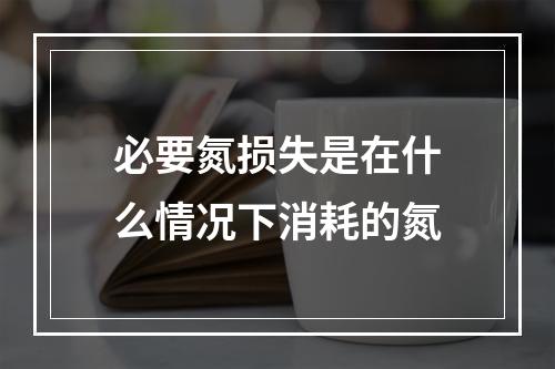 必要氮损失是在什么情况下消耗的氮