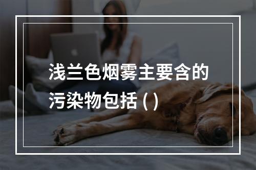 浅兰色烟雾主要含的污染物包括 ( )