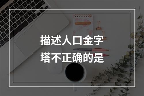 描述人口金字塔不正确的是