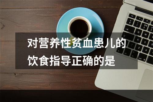 对营养性贫血患儿的饮食指导正确的是