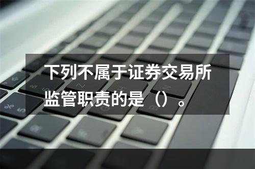 下列不属于证券交易所监管职责的是（）。