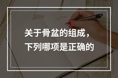 关于骨盆的组成，下列哪项是正确的