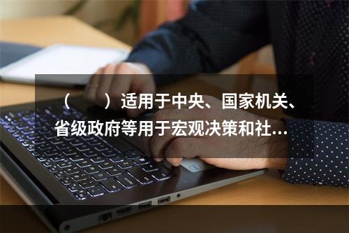 （　　）适用于中央、国家机关、省级政府等用于宏观决策和社会