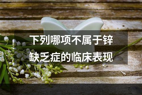 下列哪项不属于锌缺乏症的临床表现