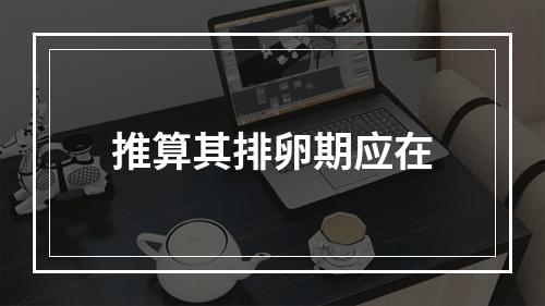 推算其排卵期应在