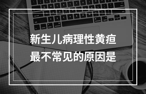 新生儿病理性黄疸最不常见的原因是