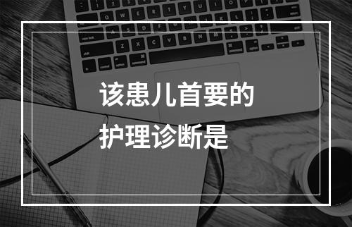 该患儿首要的护理诊断是