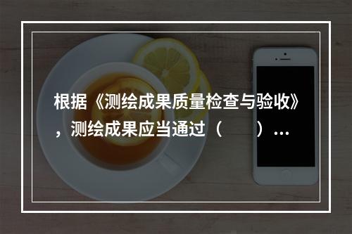 根据《测绘成果质量检查与验收》，测绘成果应当通过（　　）的最