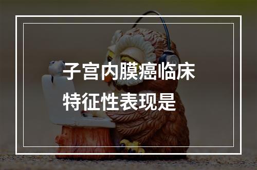 子宫内膜癌临床特征性表现是