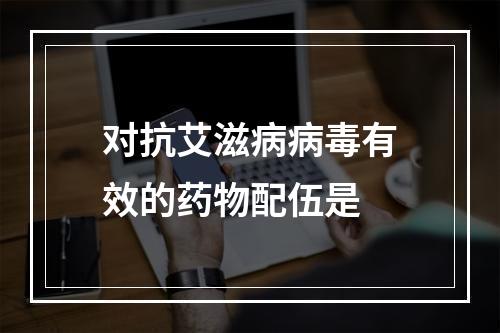 对抗艾滋病病毒有效的药物配伍是