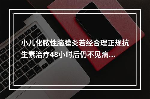 小儿化脓性脑膜炎若经合理正规抗生素治疗48小时后仍不见病情好