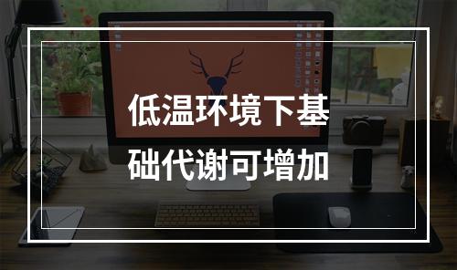 低温环境下基础代谢可增加