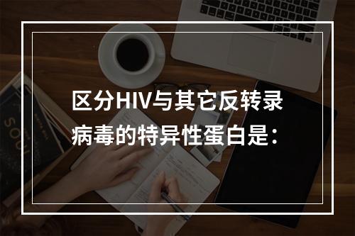 区分HIV与其它反转录病毒的特异性蛋白是：