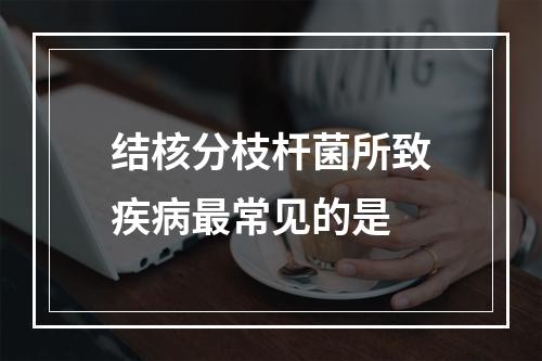 结核分枝杆菌所致疾病最常见的是