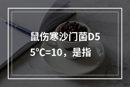 鼠伤寒沙门菌D55℃=10，是指