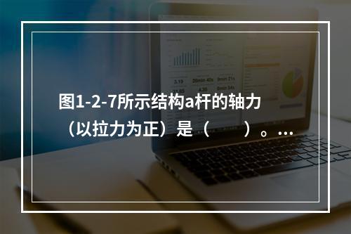 图1-2-7所示结构a杆的轴力（以拉力为正）是（　　）。[