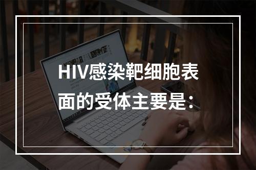 HIV感染靶细胞表面的受体主要是：