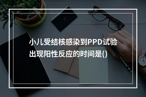 小儿受结核感染到PPD试验出现阳性反应的时间是()