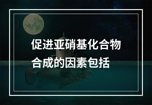 促进亚硝基化合物合成的因素包括