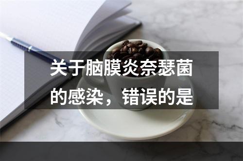 关于脑膜炎奈瑟菌的感染，错误的是