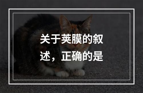 关于荚膜的叙述，正确的是