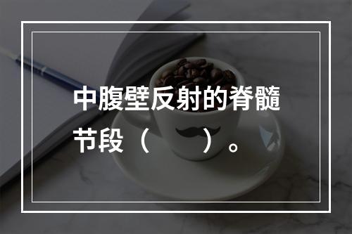 中腹壁反射的脊髓节段（　　）。