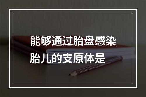 能够通过胎盘感染胎儿的支原体是