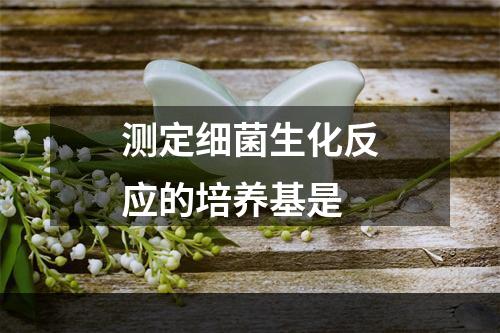 测定细菌生化反应的培养基是