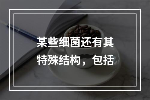 某些细菌还有其特殊结构，包括